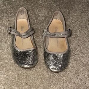 GAP Kids Sparkly Silver Dress Shoes